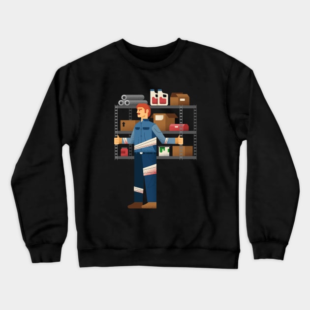 Metal Container Crewneck Sweatshirt by thehappyonion